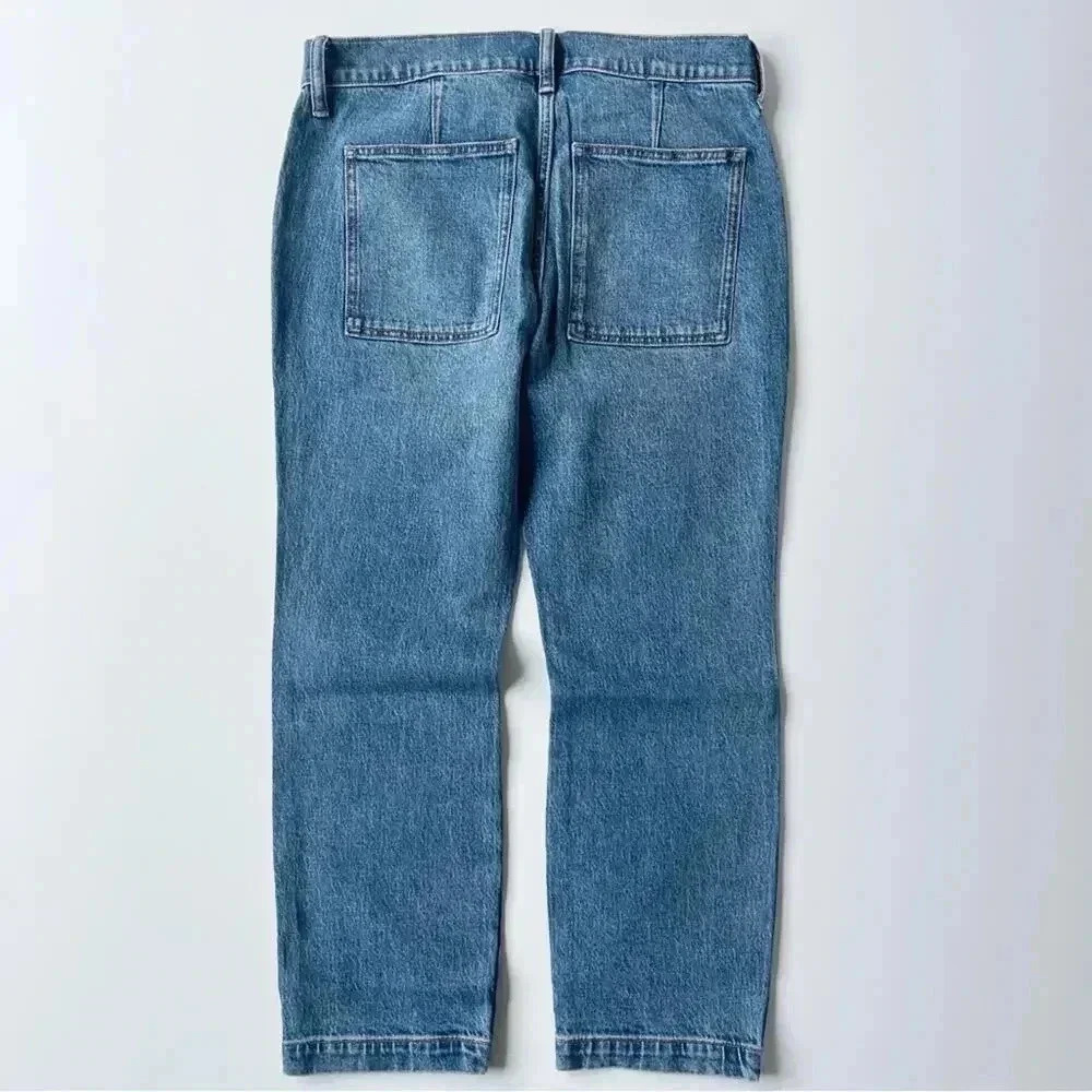 J. Crew Factory Petite Cropped Ankle Patch Pocket Jeans in Medium Wash 26P NWT - Picture 6 of 6